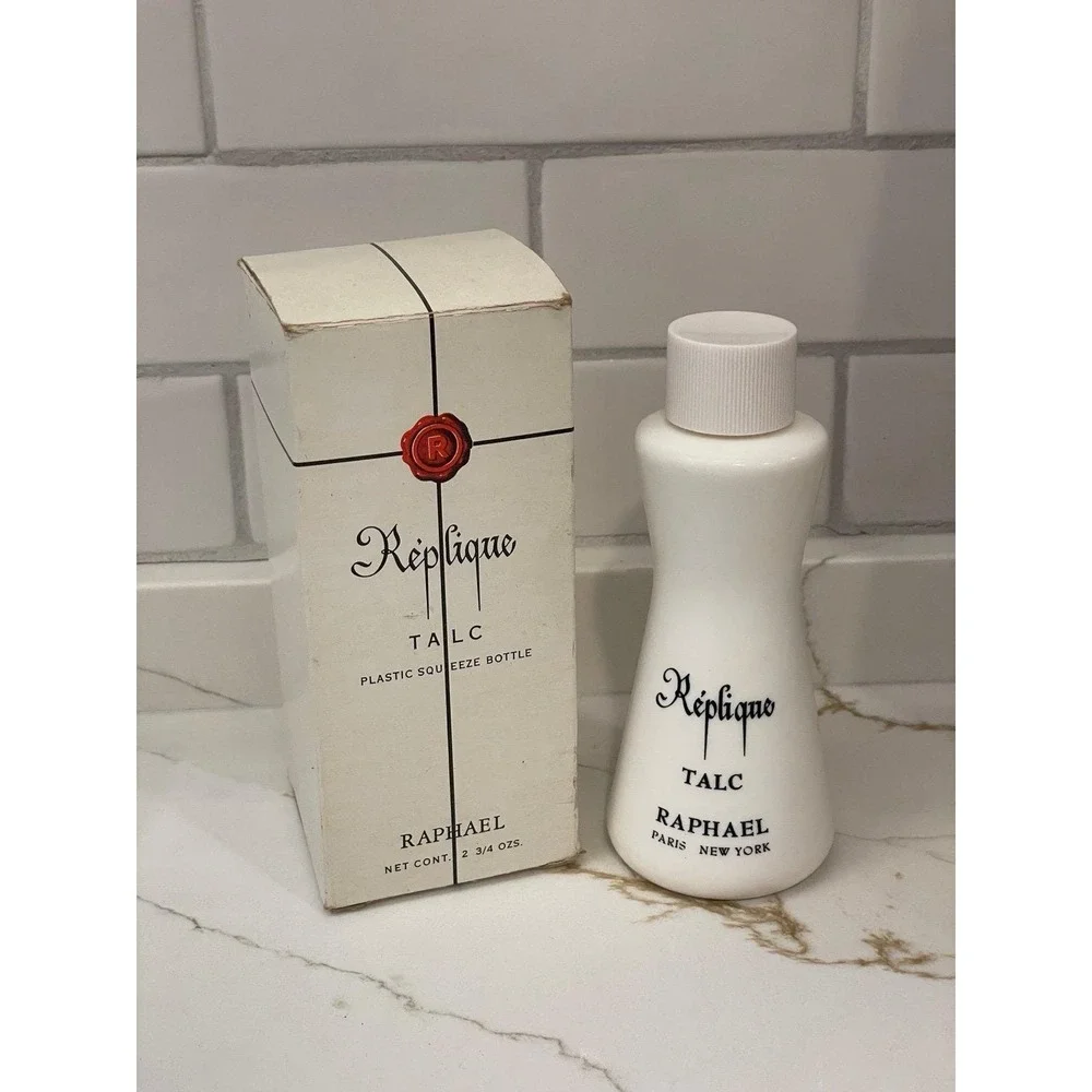 Vintage Replique by Raphael Perfumed Talc Powder 2.75 oz New Box Scented Squeeze